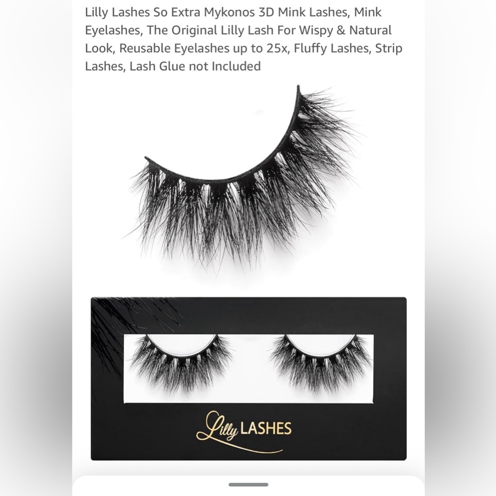 Lilly Lashes 3D Mink D new never opened 
SO EXTRA MYKONOS